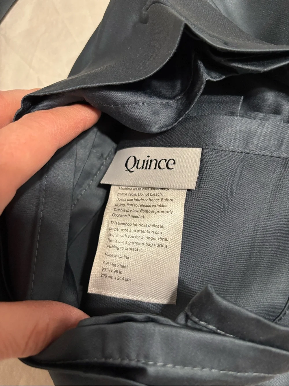 Quince Bamboo Sheet Set - Full - Color: Nightfall - NWOT